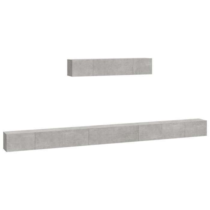 VidaXL TV Unit Set 6 Pcs Concrete Grey Engineered Wood 3114609