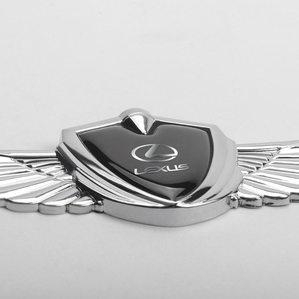 3D Metal Wings Emblem Car Side Mark Window Trunk Sticker Decal For Lexus Is250 Ct200h Rx300 Gs300 Nx300 Lx570 Is300h Accessories