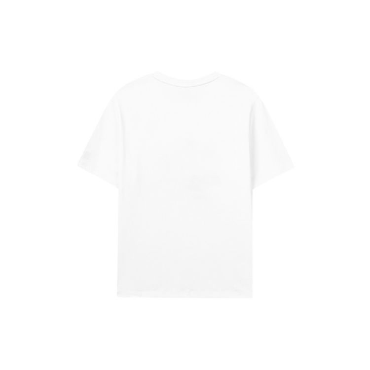 Fila Dolphin Print Casual Sports Short Sleeve T-Shirt Women Tops White F51W128107F-WT