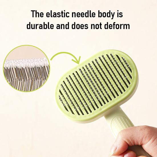 Pet Brush for Shedding Self-Cleaning Grooming Brush Cat Shedding Comb Removes Loose Fur for Long Short Hair Dogs Cats