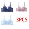 36-46 Plus Size Dame Ultratynn BH Bylgel Push-Ups Blonde BH BH Større bryst Ensfarget 3/4 stor kopp