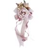 Set of 4 Luxurious Wedding Vehicle Embellishment Silk Flower Bouquets for Wedding Car Glasses and Handle Beautifications