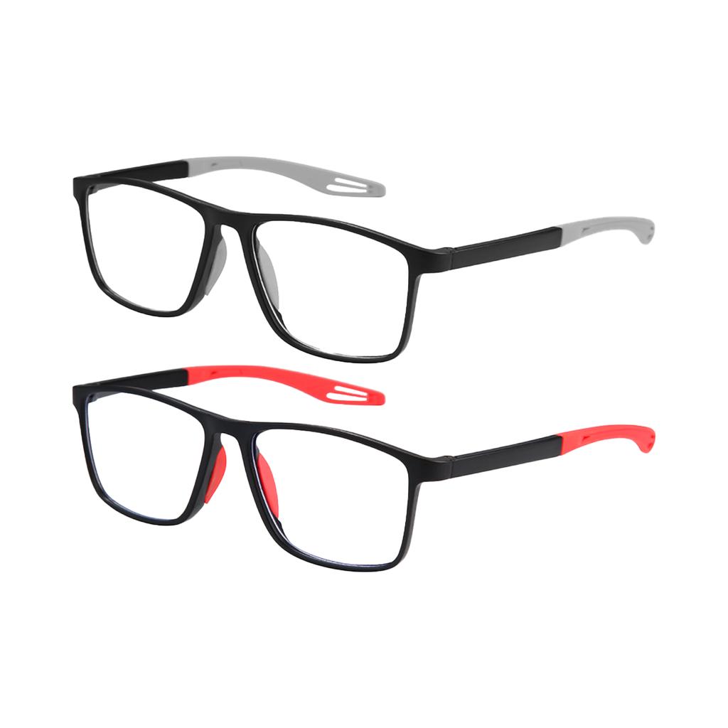 2pcs Progressive Multifocal Reading Glasses for Women and Men Anti-Blue Light Bifocal Presbyopia Eyeglasses +100 To +400