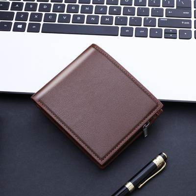 Men's Wallet Short Thick with Zipper  Multiple Card Slots