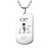 Stainless Steel Army Brand Pendant Necklace C Ronaldo 117 Jersey Men Boy Soccer Fan Gifts Football Jewelry Accessories