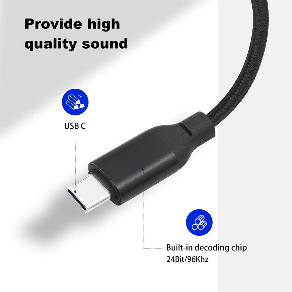 USB Type-C Male to XLR Cable 24Bit/96kHz USB-C to XLR Male Connector for Amplifier Speaker Mixer Console Smartphones Laptop