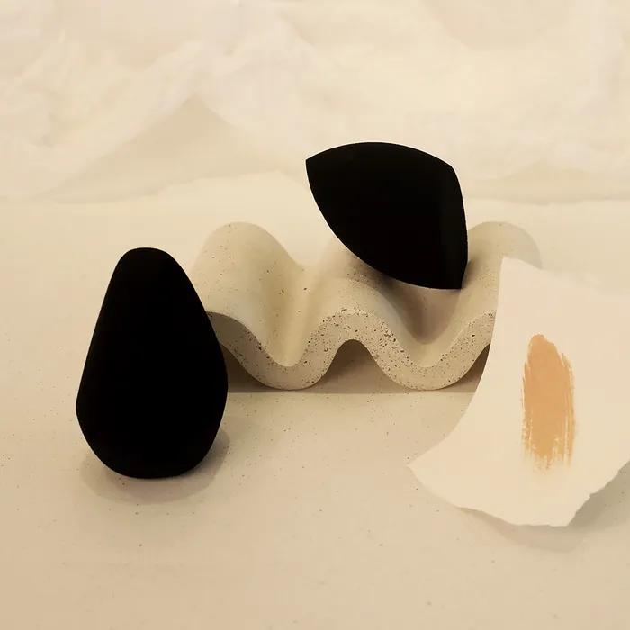 Black makeup sponge