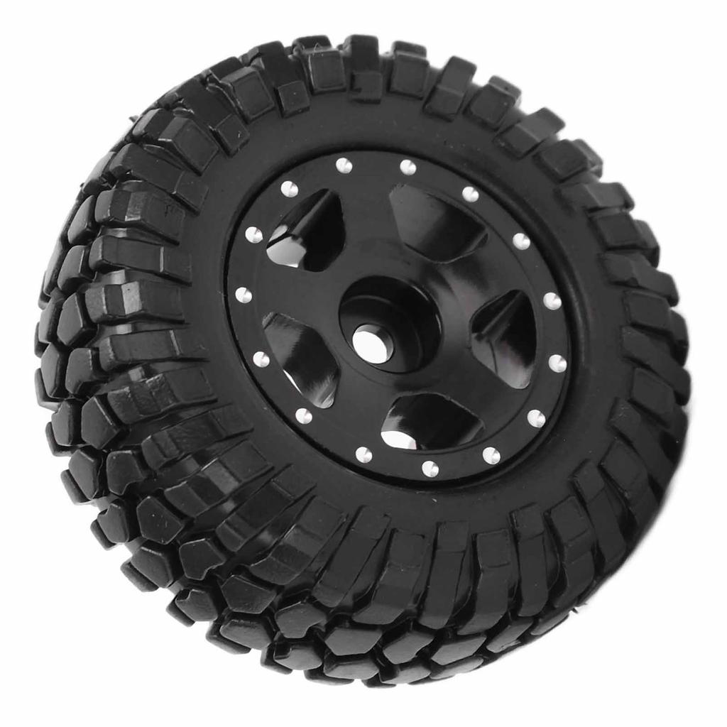 2Pcs RC Wheels Metal Remote Control Car Tires Replacement Parts for   SCX24 90081