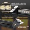 1 PC Alumium 12V-24V 24LED Car Dash Emergency Strobe Light LED Windshield Warning Strobe Light with Suction Cups Universal