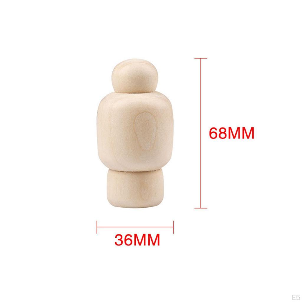 Natural Wood Peg Dolls - Create Your Own Unique Characters