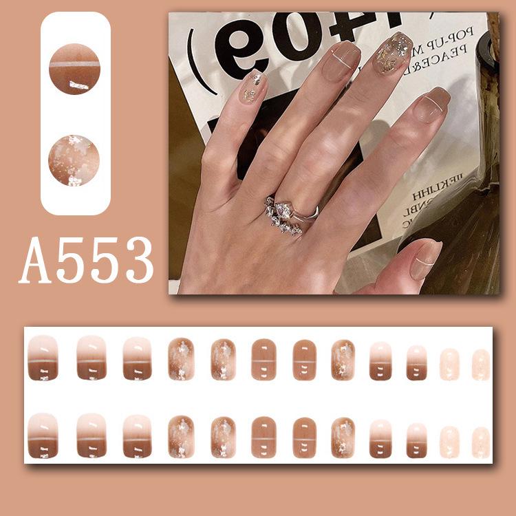 Summer Fresh French Line Cool Style Detachable Nail Art Tips
