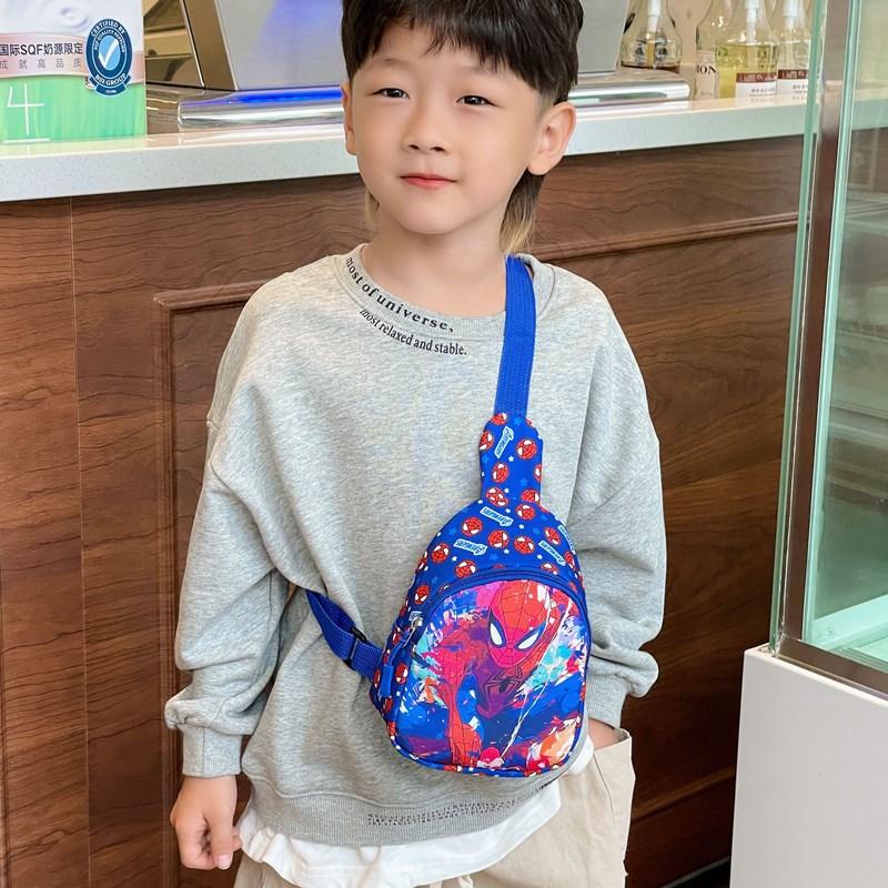 Children's Bag - Cartoon Pattern - Boy's Single Shoulder Crossbody Backpack - Fashionable and Lightweight Bag