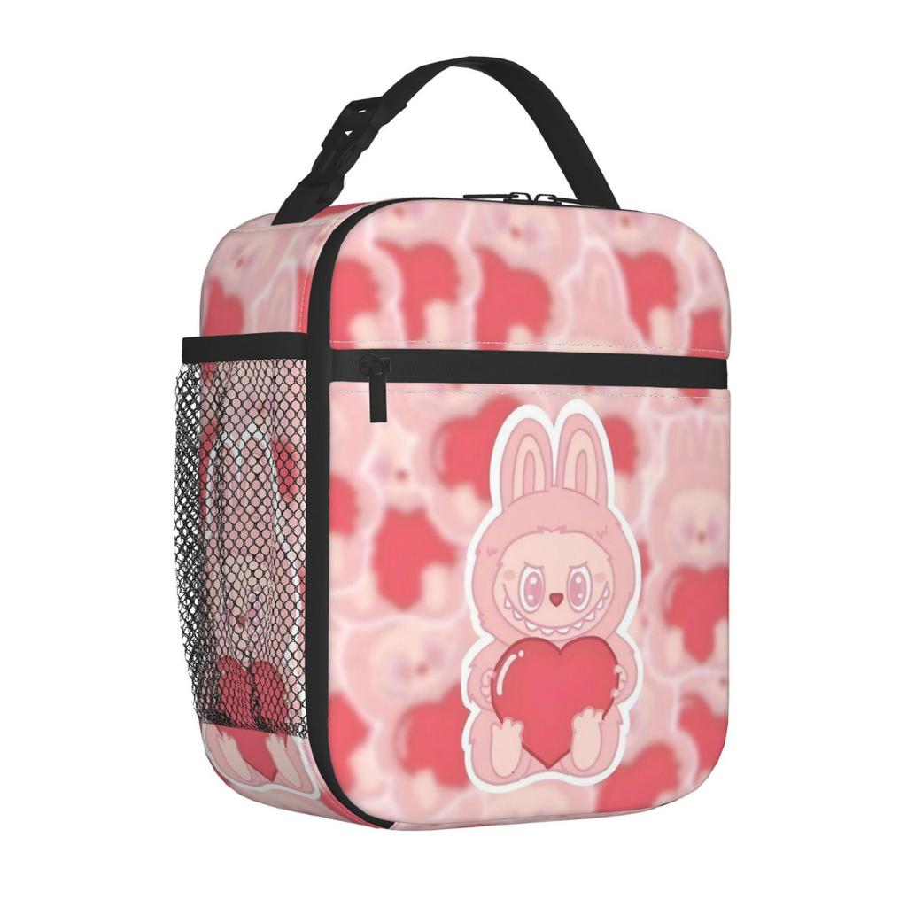 Fully Printed Picnic Bag Student Lunch Bag Cartoon Animation Thermal Insulation Bag Convenient Wear-Resistant Lunch Box Bag