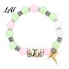 Cute Owl Cat Bird Bracelet Stretch Deer Beaded Bracelet Retro Animal Bead Bull Skull Birthday Present for Her Elastic Boho Women Autumn Holiday