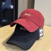 Small letter washed baseball cap female street youth couple casual tide tie college style baseball cap male