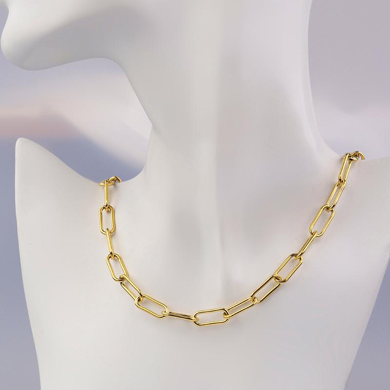 1/5Meters Stainless Steel Chains Paper Clip Shape Chain Necklace Bracelet Chain Bulk Chain For Jewelry Making DIY Chain Material