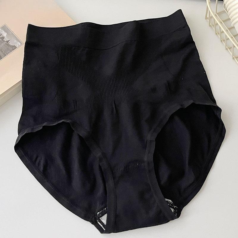 Ladies Spring and Autumn New High Waist Abdominal 5A Antibacterial No Trace Breathable Hip Briefs
