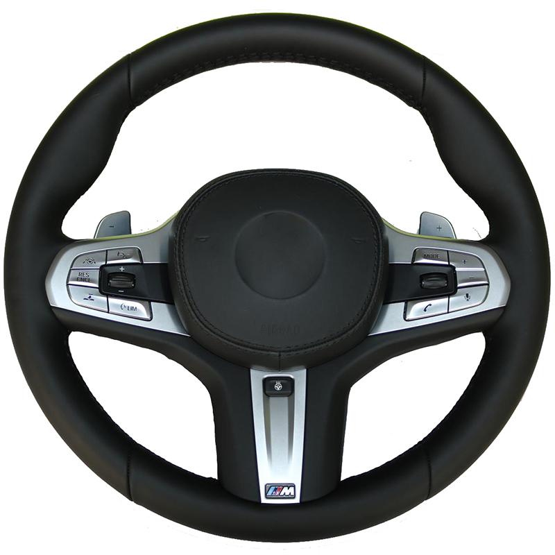 

Автомобильный чехол на руль для BMW M Sport G30 G31 G32 G20 G21 X3 G01 X4 G02 X5 G05 G14 G15 G16, обертка на руль из микрофибры