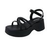 Versatile Summer Roman Shoes Outerwear Skirt Sandals Women's Platform with Super Fire Internet Celebrity New Word Small Man 2025