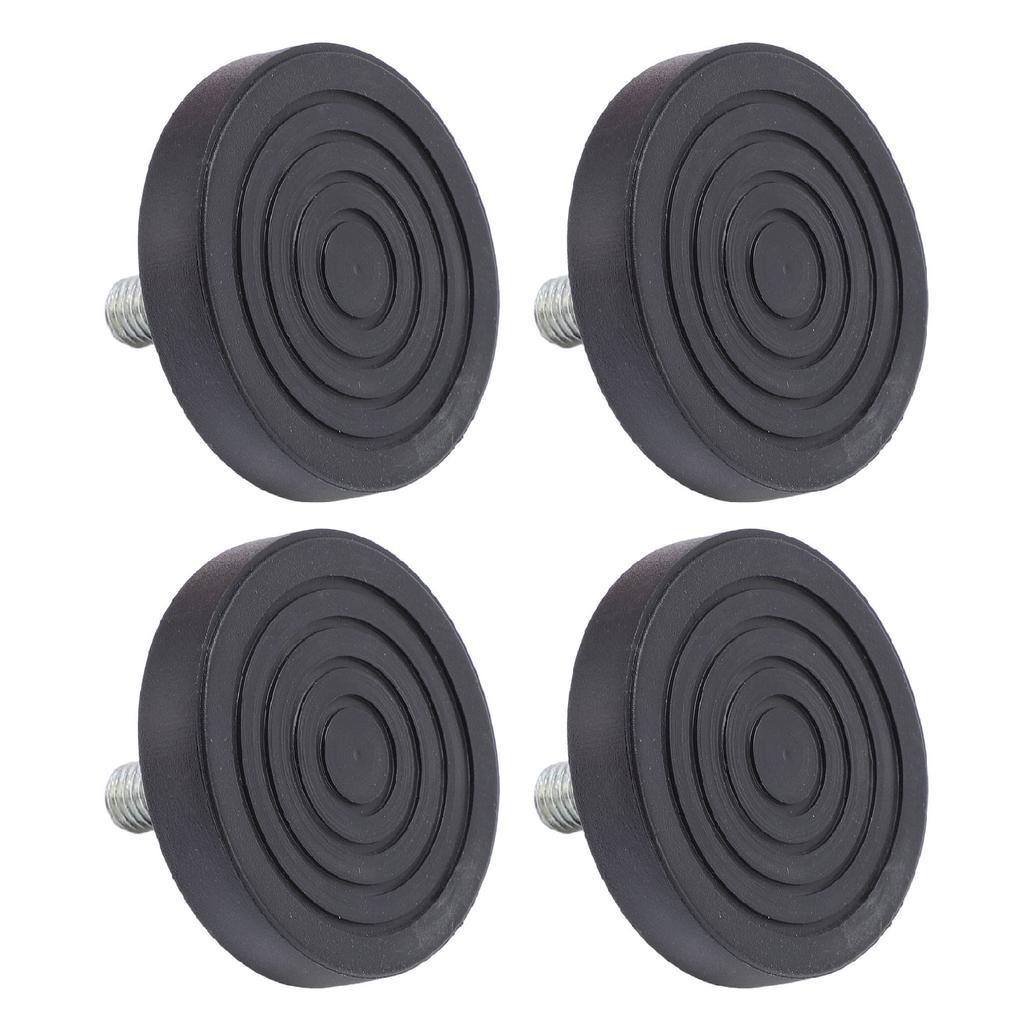 4pcs Screw On Rubber Feet for Furniture Adjustable M10 Thread Furniture Pad Legs for Table Chair Sofa Diameter 58mm