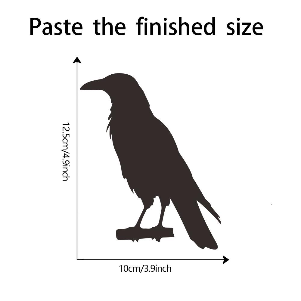 

Fun-kg98 Черный силуэт птицы входной выключатель спальни с фоном декоративные настенные наклейки 12*14.5CM/fun-kg98