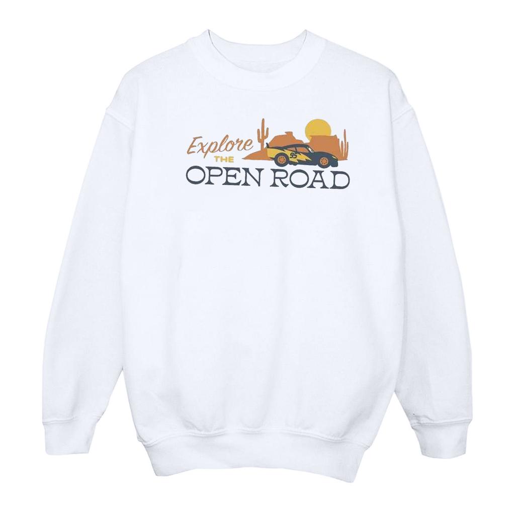 Disney Mens Cars Explore The Open Road Sweatshirt