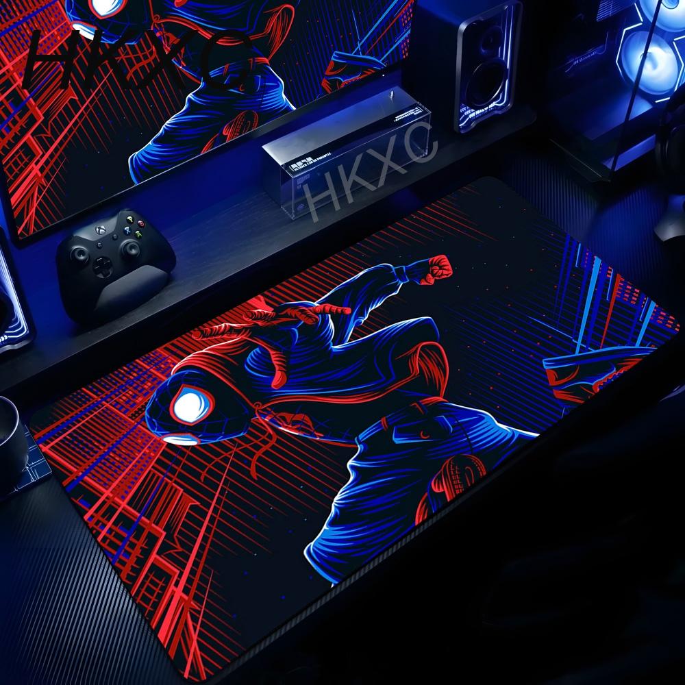 Spider Man Mouse Pad XXL Anime HD Rubber Keyboard Mousepad Suitable For Office Desk Laptops Gaming Accessories Non Slip