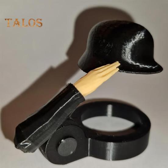 Bierflaschen-Helm mit Soldatengruß, wiederverwendbare Flaschenhülle, staubdicht, auslaufsicherer Verschlussschutz, originelles Geschenk für Veteranen-Sammler