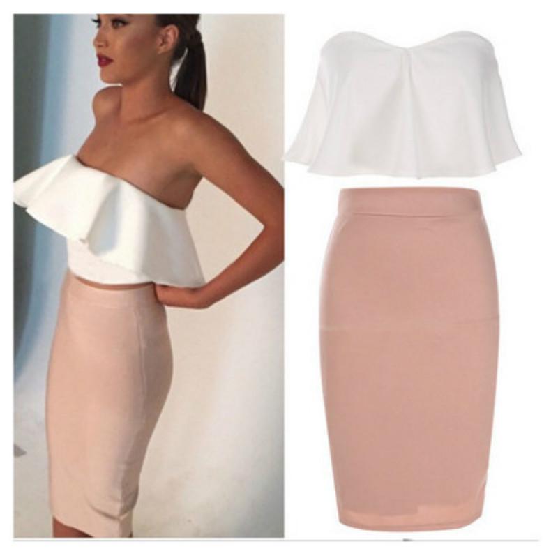 S-5xl mujeres faldas lápiz de tamaño más nuevo de la moda de doble botón  slim falda casual, bodycon elegantes telas elásticas de la falda comprar \\  Fondos De - www.vozdelsur.cl