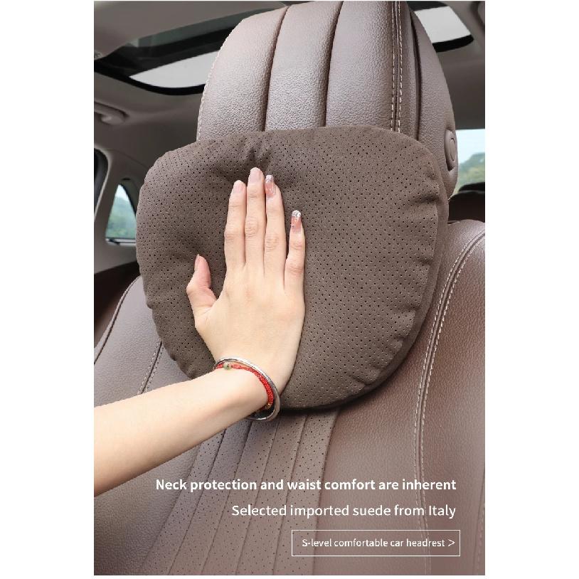 For Hyundai i20 i30 i40 ix25 ix35 Santa-fe Tucson Kona Ioniq Getz Car Headrest Neck Support Seat Lumbar Cushion Soft Neck Pillow