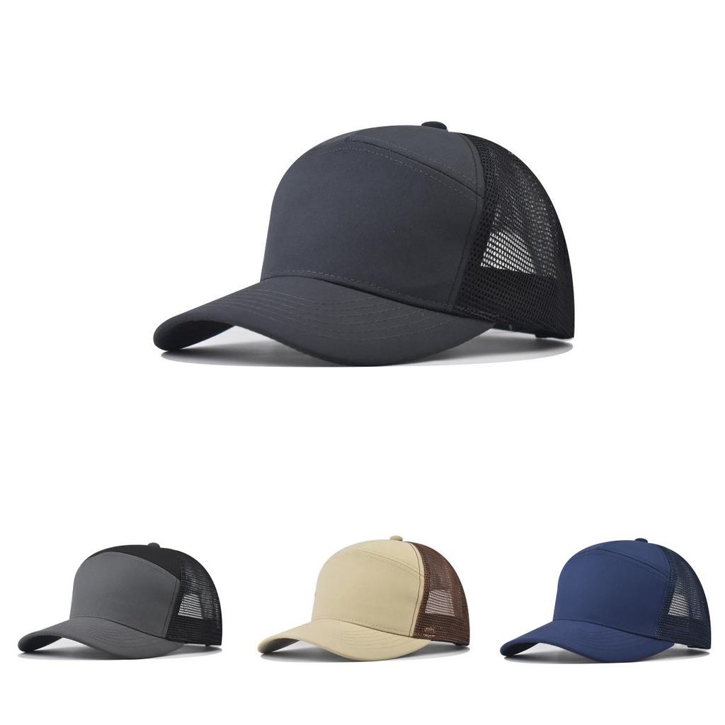 Cotton Mesh Cap With Short Brim And Geometric Style For Summer Hiking And Casual Wear