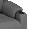 Relaxation Armchair Gray Faux Leather