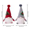 Christmas Decorations Dolls Knitted Pointed Hat with Lights Dwarf Knitted Hat Glowing Rudolph Doll Ornaments Without Battery