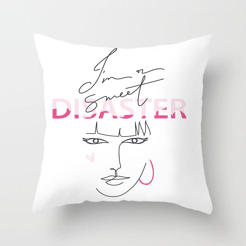 Kissenbezug mit rosa Leopardenmuster für Zuhause, Sofa oder Büro