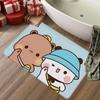 Bubu And Dudu Cute Cartoon Kitchen Mat Washable Non-Slip Living Room Sofa Chairs Area Mat Kitchen Toilet Rug