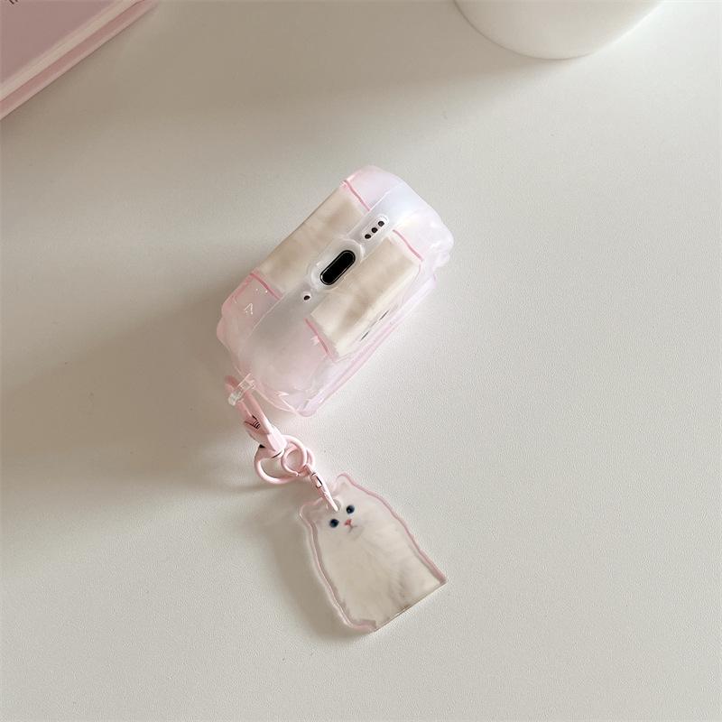 Cute cat and dog suitable for AirPods4 Apple Bluetooth wireless earphone case 2/3 generation pro2 protective case female