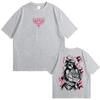 Anime Overlord Albedo Graphic Print Unisex Summer Casual Loose‑Fit Crew‑Neck Short‑Sleeve T‑Shirt Men's Fashion Vintage Comic Streetwear T‑Shirt
