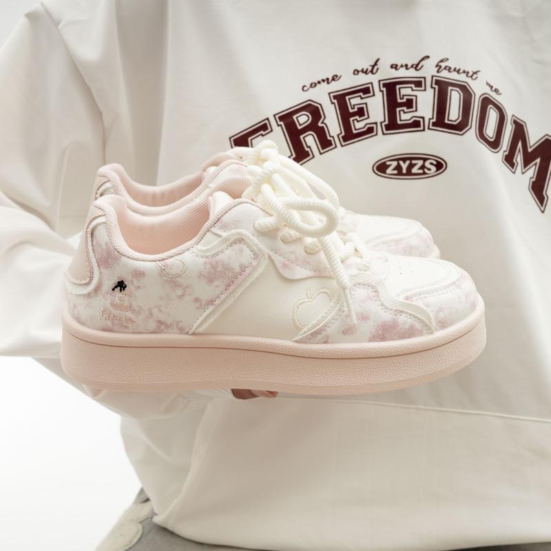 

Студенческая спортивная обувь Модная повседневная женская обувь На толстой подошве Универсальная белая обувь 37