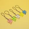Cute Lucky Leaf Phone Charms Pendant Kawaii Keychain Cases For iP 14 Y2K Sweet Lanyard Accessories Ins Korea New