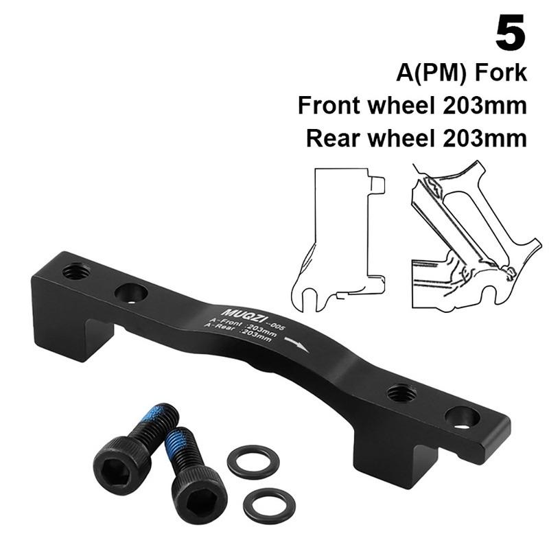 Ultralight Disc Brake Caliper Mount Adapter Multicolor Mountain Bike a/B Pillar Adaptor Bracket Aluminum Alloy with Bolts