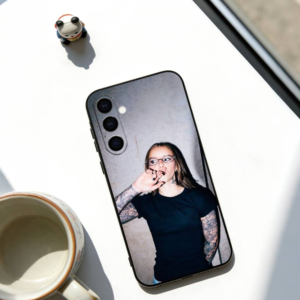 Young Miko Singer Phone Case Soft Black For Samsung Galaxy A73,A72,A71,A70,A53,A52,A51