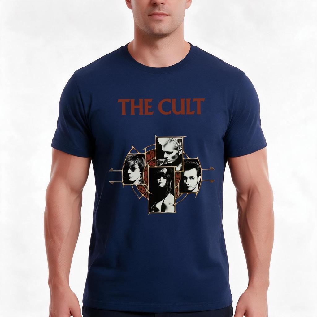 The Cult Electric British Rock Band 1987 Tshirt Summer Casual Cotton Tee Oversized Streetwear Tops Vintage Graphic Print