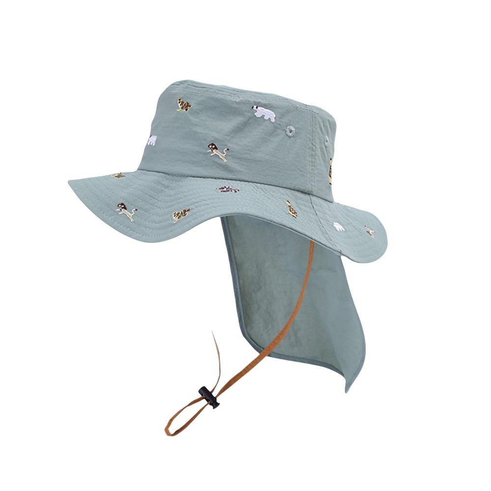 

Мультяшная вышивка Детская летняя панама Кавайная шляпа рыбака Креативная детская панама Детская Style 6