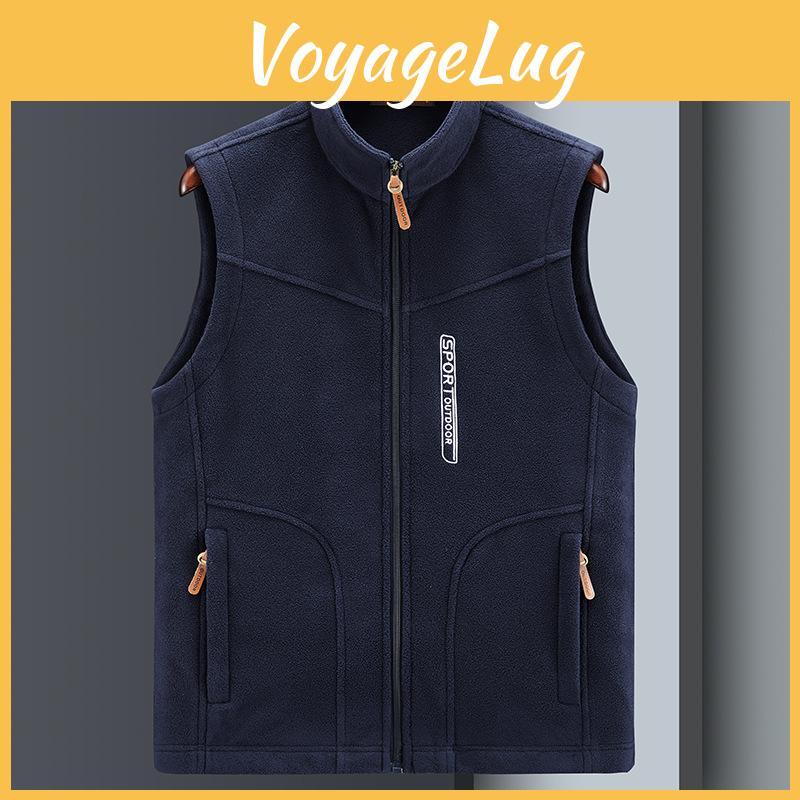 Size S Plus Men Fleece Vest Casual Fleece Thermal Vest Vest Jacket