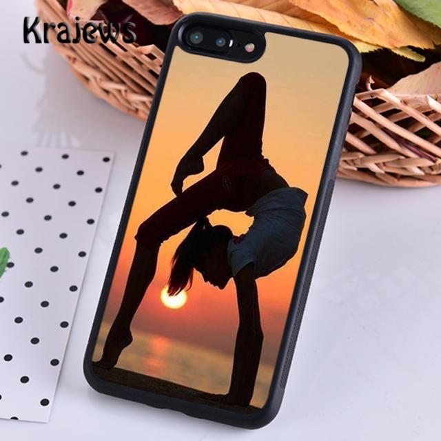 Krajews Gymnastics Silhouette Phone Case Cover For iPhone 14 5 6s 7 8 Plus X XR XS 11 12 13 Pro Max Samsung Galaxy S21 S22 Ultra