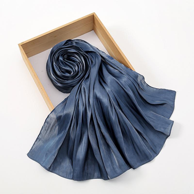 Premium Shimmer Silk Satin Hijab Scarf Women Luxury Solid Color Plain Hijab Shiny Shawl Silk Feeling Stain Wraps Shiny Stoles