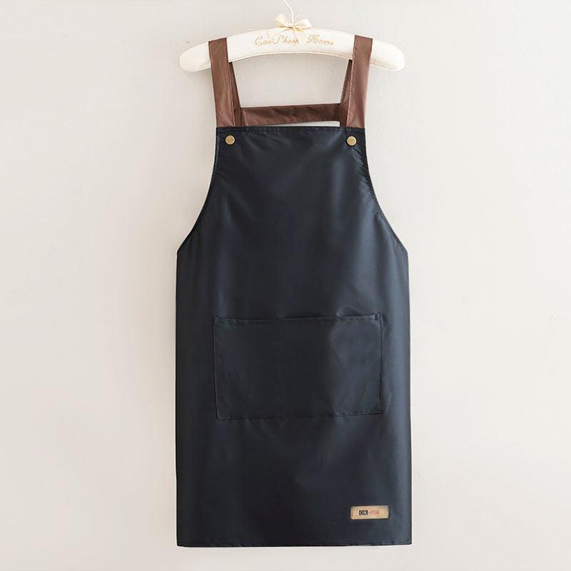 Unisex Waterproof Kitchen Apron with Large Pocket
