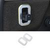 For Range Rover Evoque - Matte Silver Tailgate Trunk Hook Frame Trim 2pc