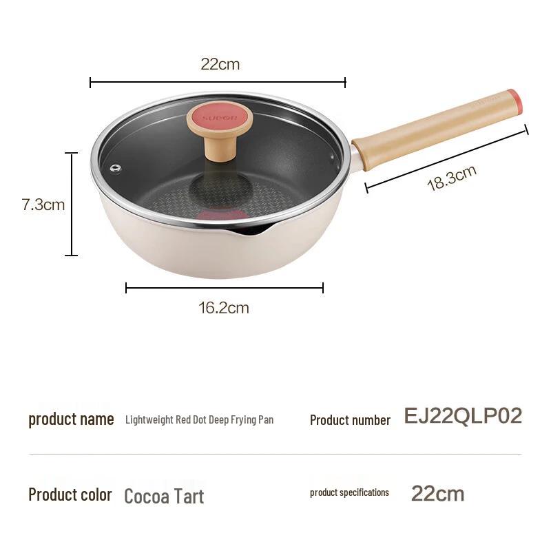 SUPOR Lightweight Red Dot Non-stick Frying Pan