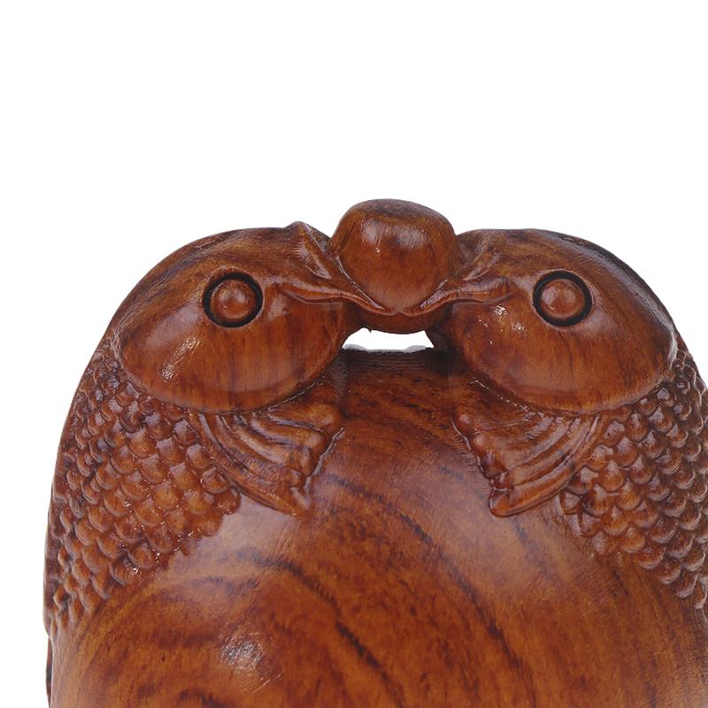 Solid Wood Tone Fish Percussion Instrument - Ideal For Buddhist Decor, Home & Temple Ornament Wooden Fish Musical Ornaments